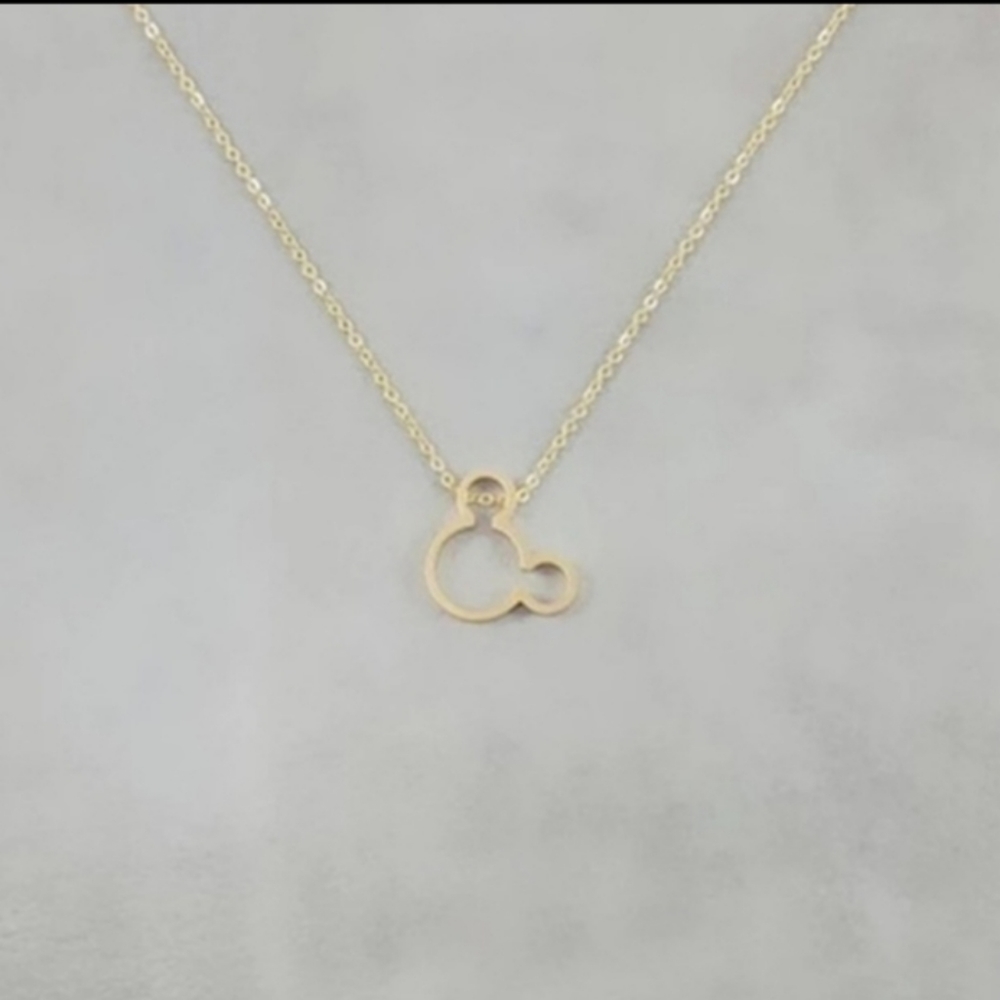 Gold Mickey Mouse Necklace - Picture 5 of 5